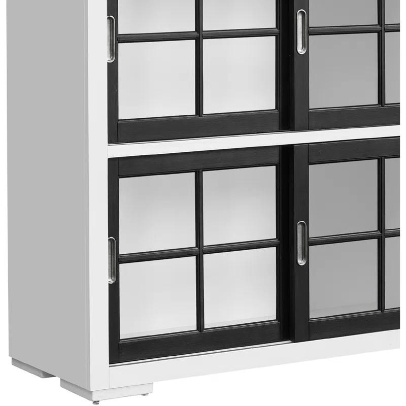Pulaski Furniture Contemporary 4-Shelf Sliding Door Bookcase