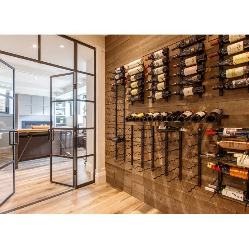 Rebrilliant Indurial 18 Bottle Wall Mounted Wine Bottle Rack