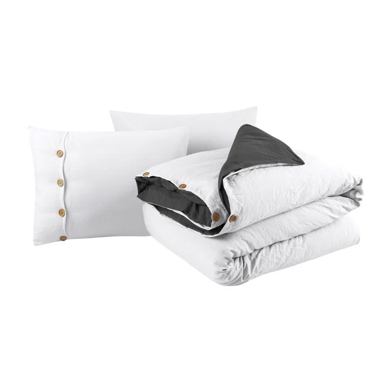 Swift Home Prewashed Microfiber Reversible Duvet Cover Set