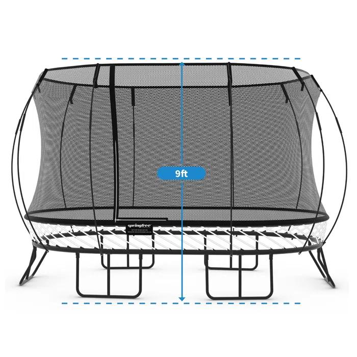 SpringfreeTrampoline Springfree Trampoline Kids Outdoor Large Oval 8 x 13' Trampoline with Enclosure