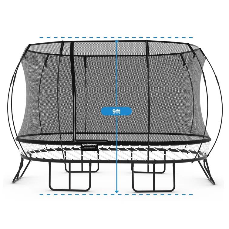 SpringfreeTrampoline Springfree Trampoline Kids Outdoor Large Oval 8 x 13' Trampoline with Enclosure