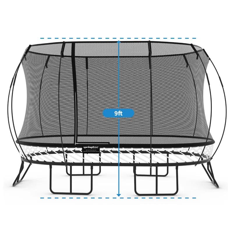 SpringfreeTrampoline Springfree Trampoline Kids Outdoor Large Oval 8 x 13' Trampoline with Enclosure