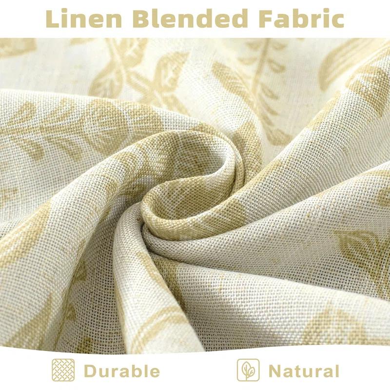 DriftAway Twyla Floral Tailored 52'' W Window Valance