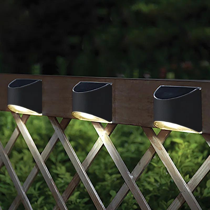 Classy Caps Stainless Steel Solar Powered Integrated LED Metal Deck Light