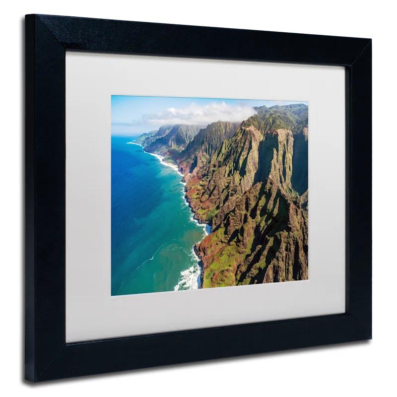 Trademark Fine Art "Napali Coast" by Pierre Leclerc Framed Photographic Print