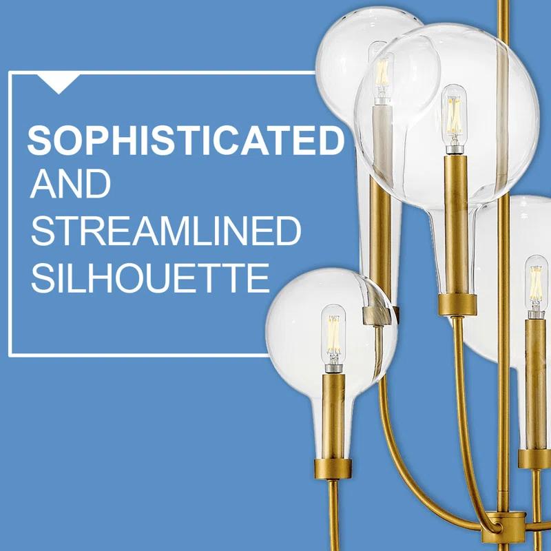 Hennig Ring Chandelier - Brass / 24"Dia