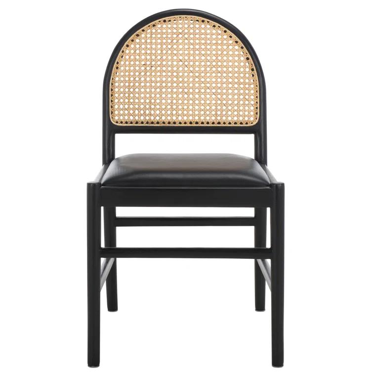 Ottavia Rattan And Leather Dining Chair (Set of 2)