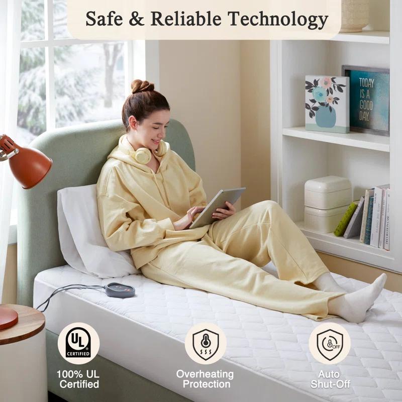 Beautyrest Cotton Blend Heated Mattress Pad