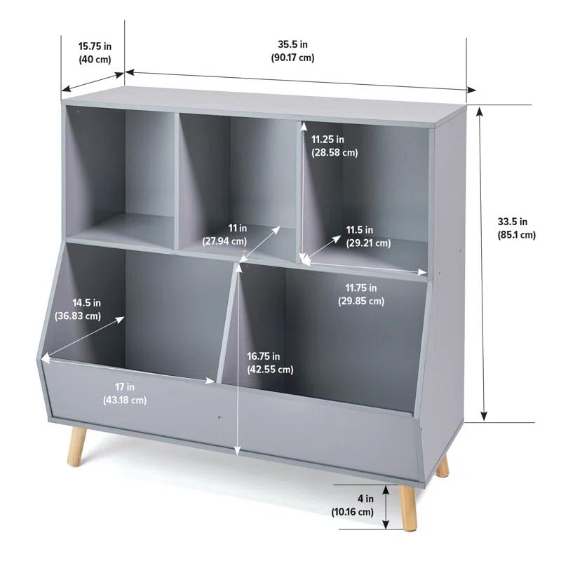 Badger Basket 5-Bin Storage Cubby With Feet & Reviews | Wayfair