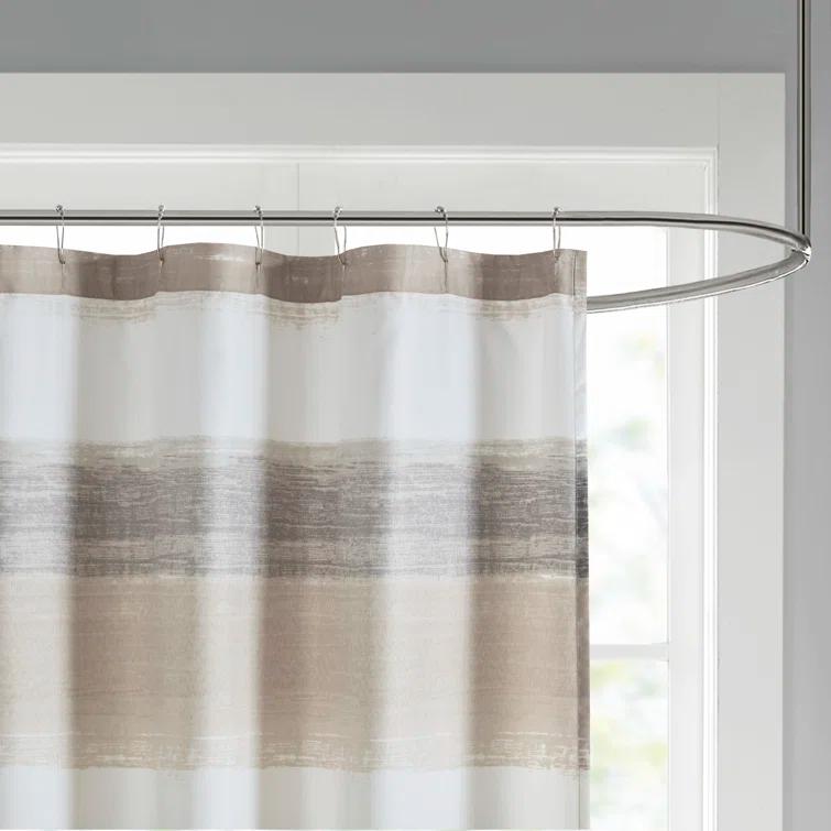 Madison Park Essentials Saben Stripe Print Shower Curtain