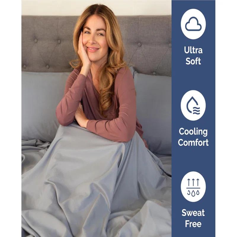 CGK Linens 4 Piece Sheet Set Premium Cooling, Soft & Wrinkle Free Sheet Set