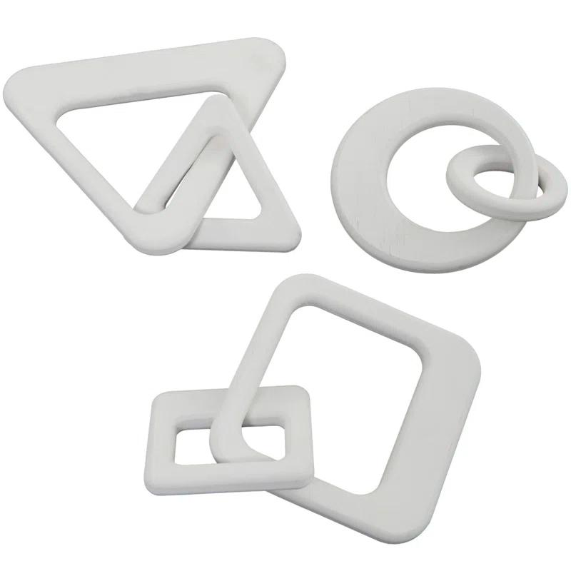 Alize Contemporary Chain Sculpture (Set of 3)