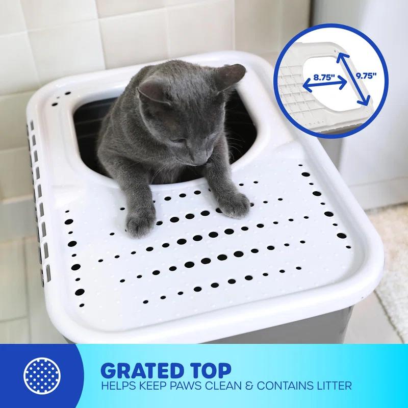 Plastic Enclosed Litter Box