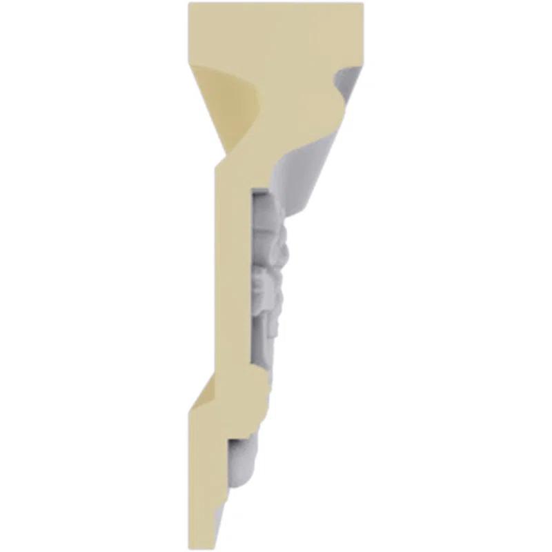Ekena Millwork 6 1/4"H x 2"P x 94 1/2"L Federal Swag & Bow Chair Rail Moulding