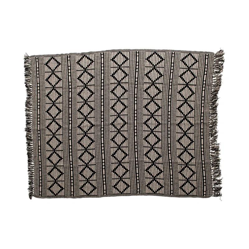 Bloomingville Hand Woven Throw Blanket