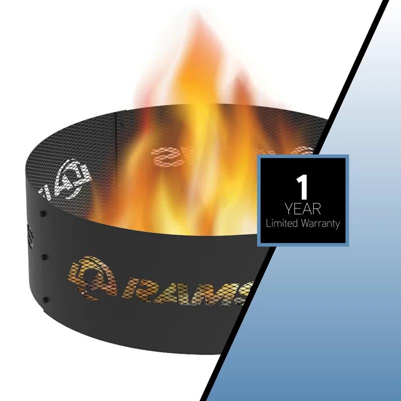 Blue Sky Outdoor Living Round Steel Wood Burning Fire Pit