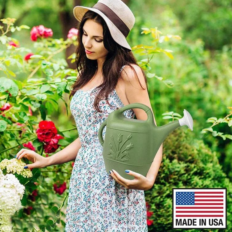 PMU PMU 2 Gallon Watering Can - Plastic Water Can with Detachable Sprinkler Head Pkg/1