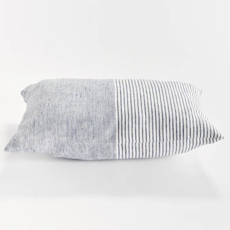 Napa Home and Garden Otis Pin Textured Linen Reversible Throw Pillow