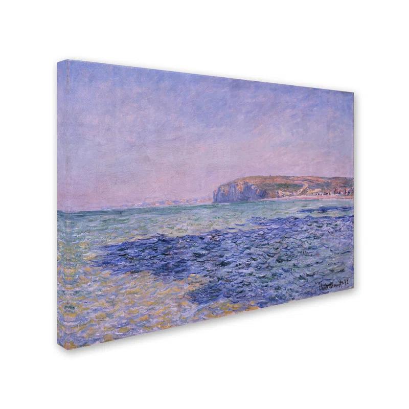 Vault W Artwork " Shadows On The Sea The Cliffs At Pourville " by Claude Monet