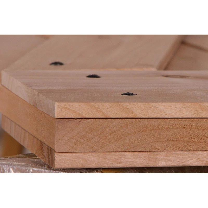 Lubann American 84'' Solid Wood Barn Doors Barn Door