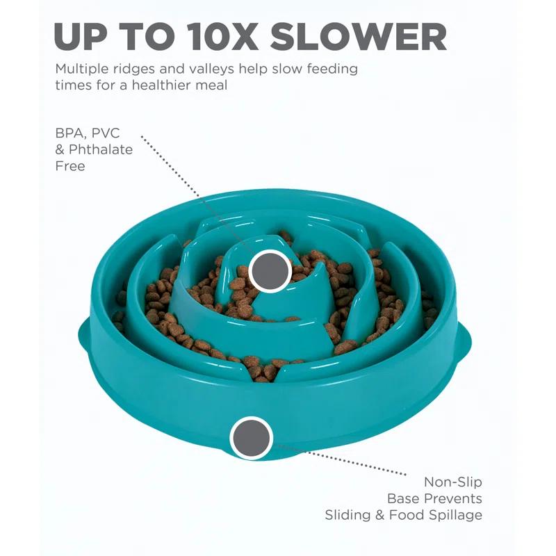 Outward Hound Outward Hound Fun Feeder Slow Bowl, Slow Feeder Dog Bowl