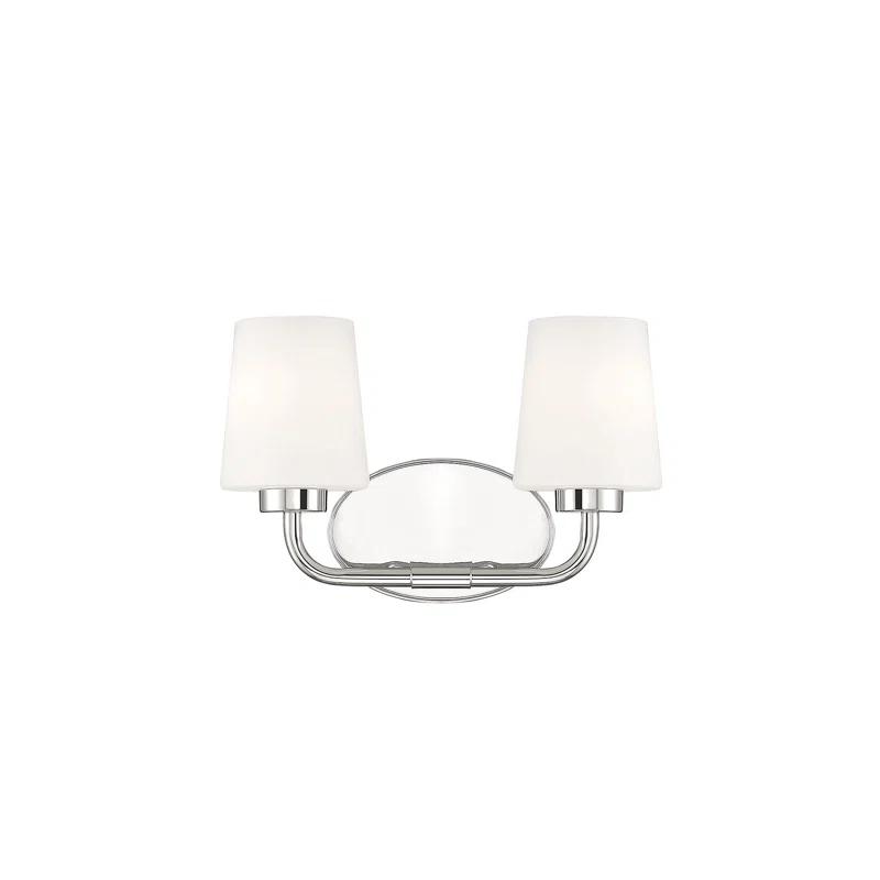 Fitz 2 Light Frosted Dimmable Vanity Light