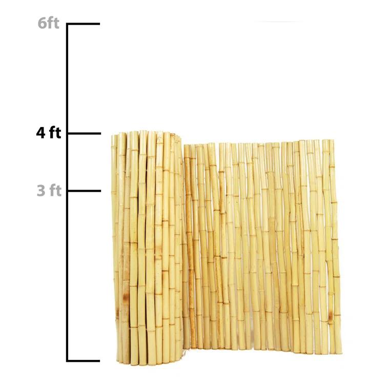 Backyard X-Scapes Natural Bamboo Fencing Decorative Privacy Screen No Dig Fence Panel