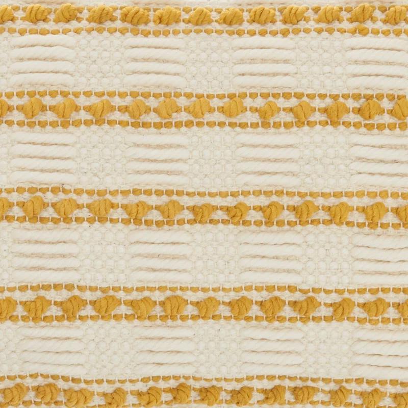Mina Victory Striped Cotton, Polyester Throw Pillow