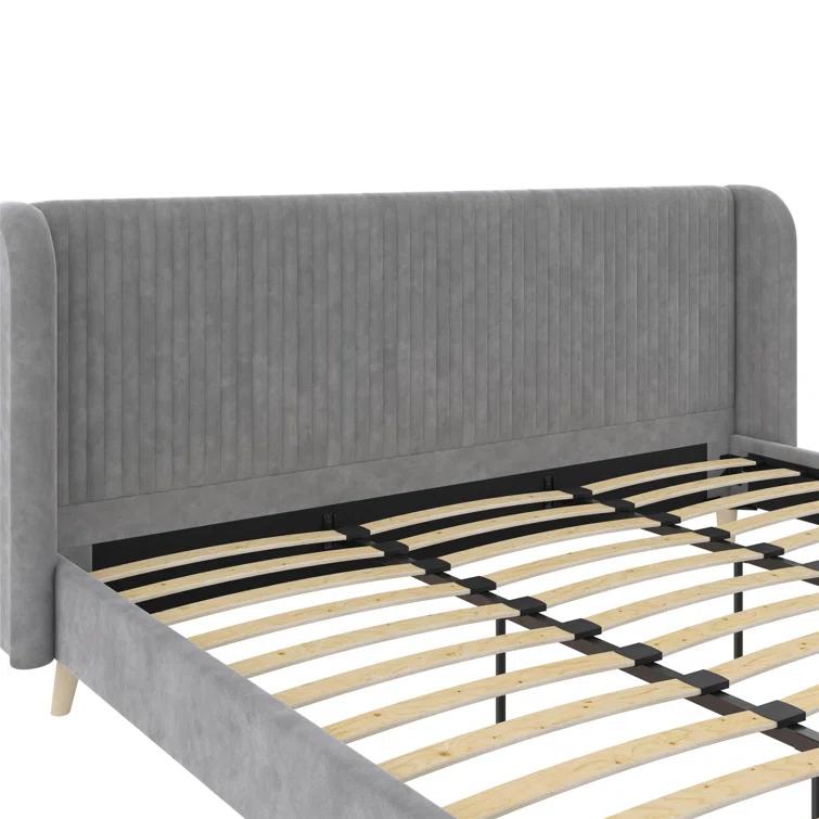 Novogratz Holly King Size Upholstered Platform Bed