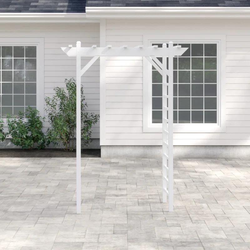 Dura-Trel Providence 28'' W x 64'' D Polyvinyl Chloride (PVC) Arbor in White