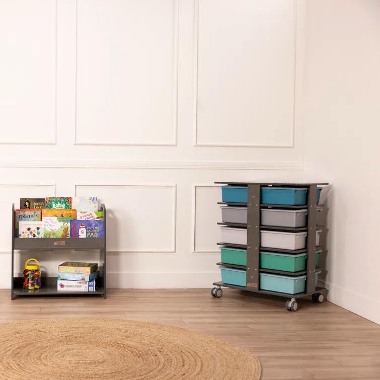ECR4Kids ECR4Kids 20-Compartment Mobile Storage Tower, 5x4, Classroom Furniture,