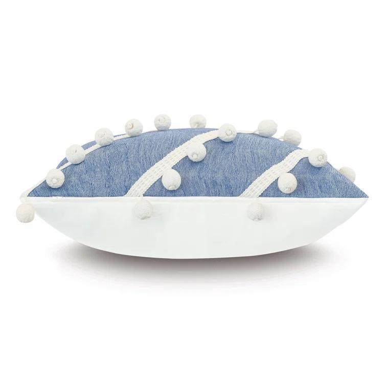 Eastern Accents Castaway Pom-poms Throw Pillow