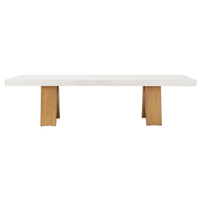 Seasonal Living Perpetual Rectangular Concrete Outdoor Dining Table