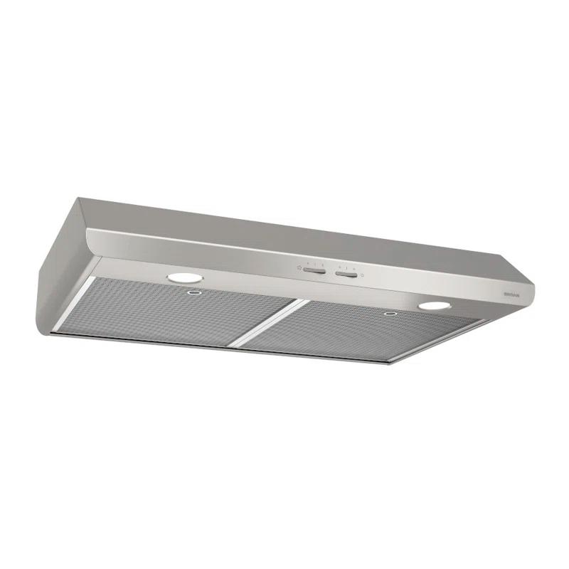 Broan NuTone Broan NuTone 30" Steel 250 CFM Convertible Under Cabinet Range Hood with Mesh Filter BKSH130SS