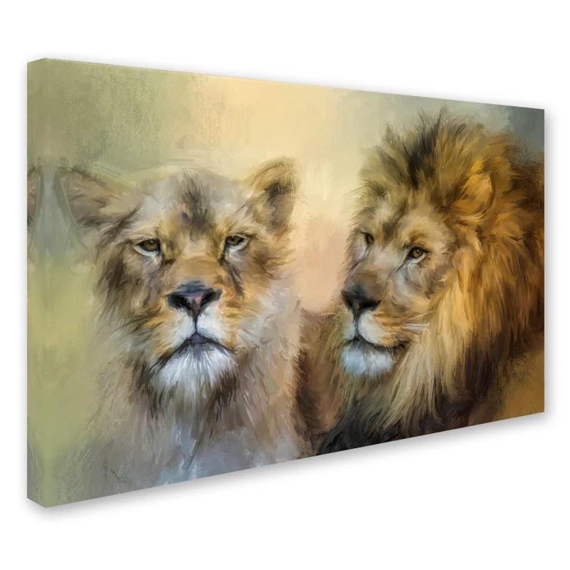 Trademark Fine Art Jai Johnson " The Lion And His Lioness " by Jai Johnson