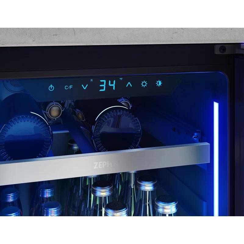 Zephyr Zephyr Presrv 15" 4-Bottle and 64-Can Single Zone Beverage Cooler