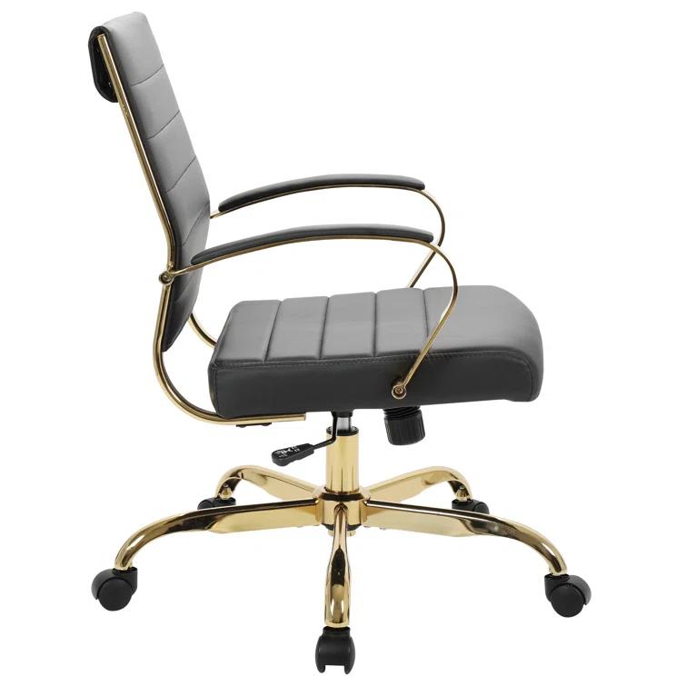 Everly Quinn Naudain Leather Office Conference Chair Modern Executive Meeting Room Chairs