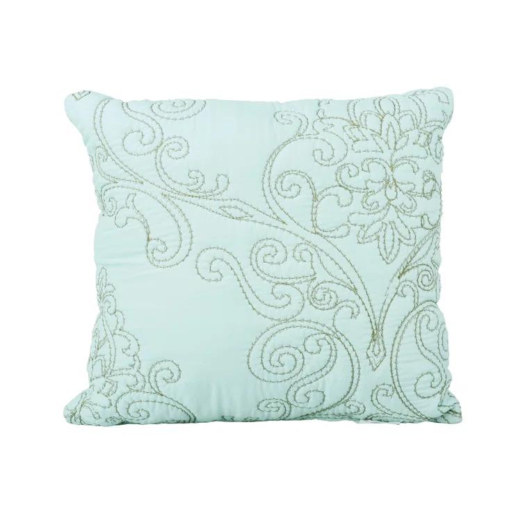 Home Soft Things Damask Embroidery Oversized 4 Piece Quilt Set