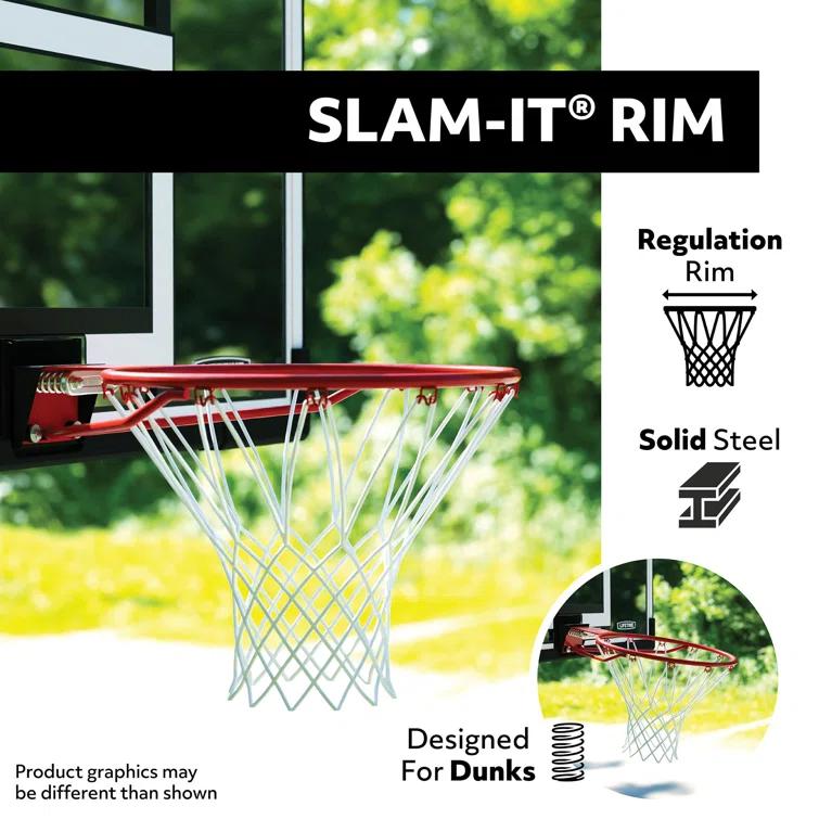 Lifetime Lifetime Height Adjustable Portable Basketball Hoop (54" Polycarbonate Backboard)