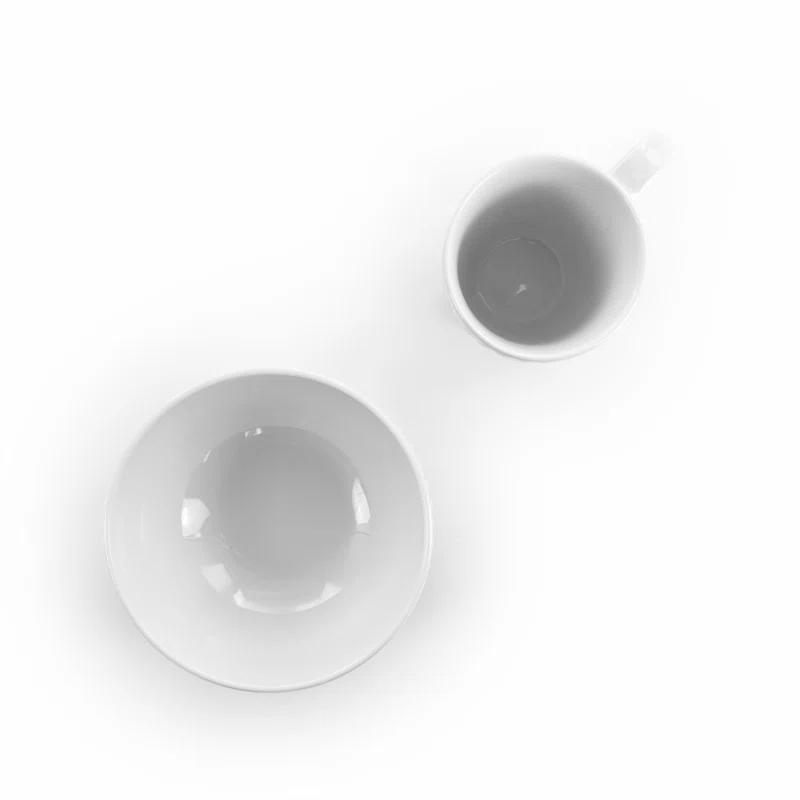 Elama Cara 16 Piece Porcelain China Dinnerware Set - Service for 4