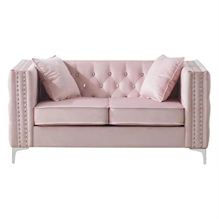 Glory Furniture Tina 63'' Velvet Loveseat