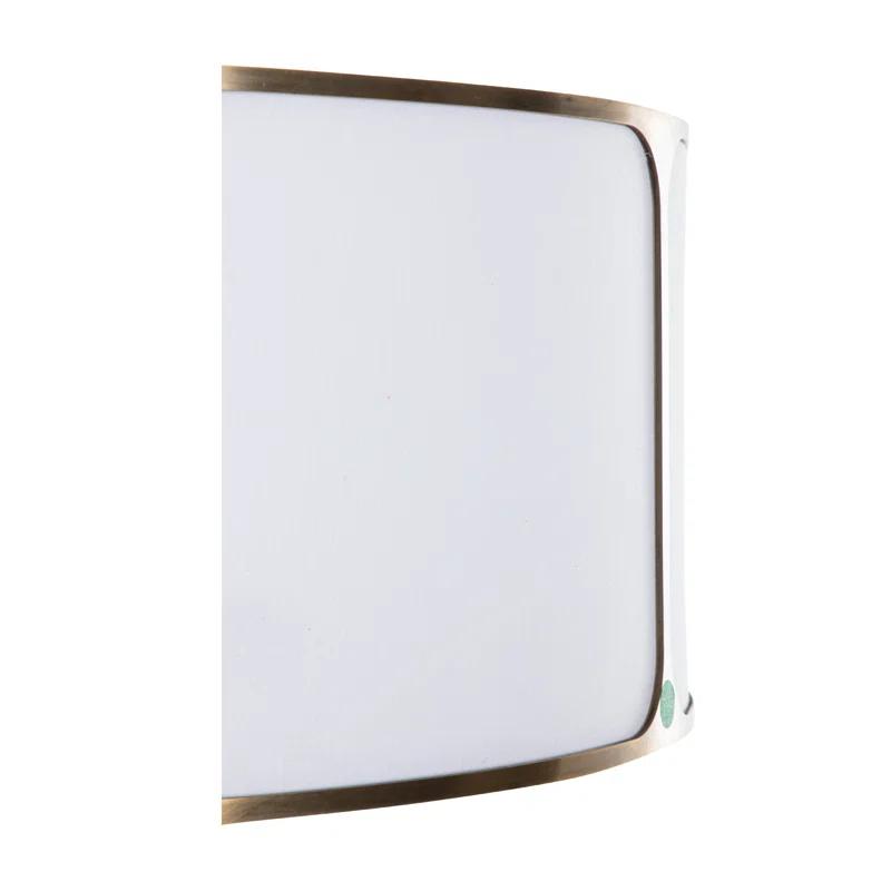 Gabby Dove Fabric Semi Flush Mount