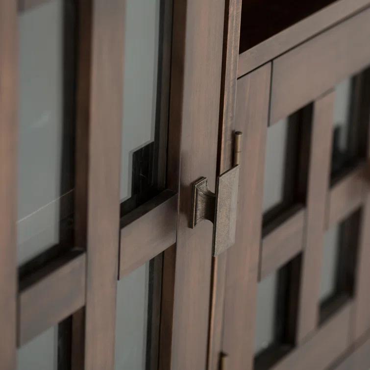 Simpli Home Artisan SOLID WOOD 72 inch TV Media Stand