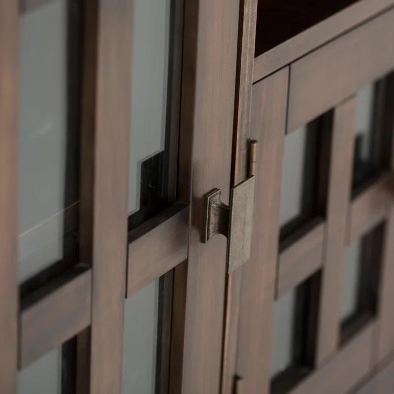 Simpli Home Artisan SOLID WOOD 72 inch TV Media Stand