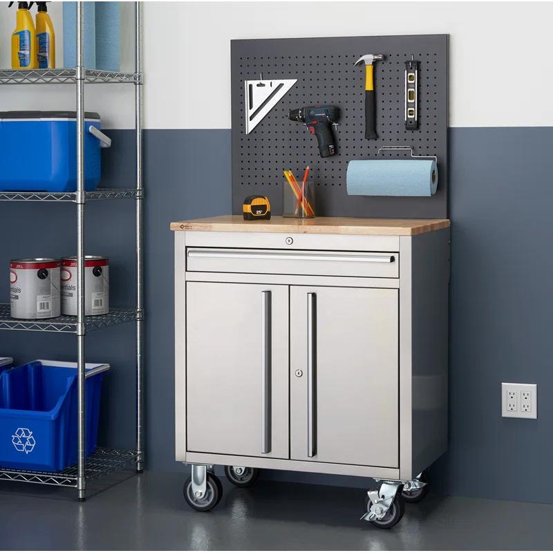 Trinity TRINITY BASICS 31 in. W 1-Drawer Workbench w/ Pegboard
