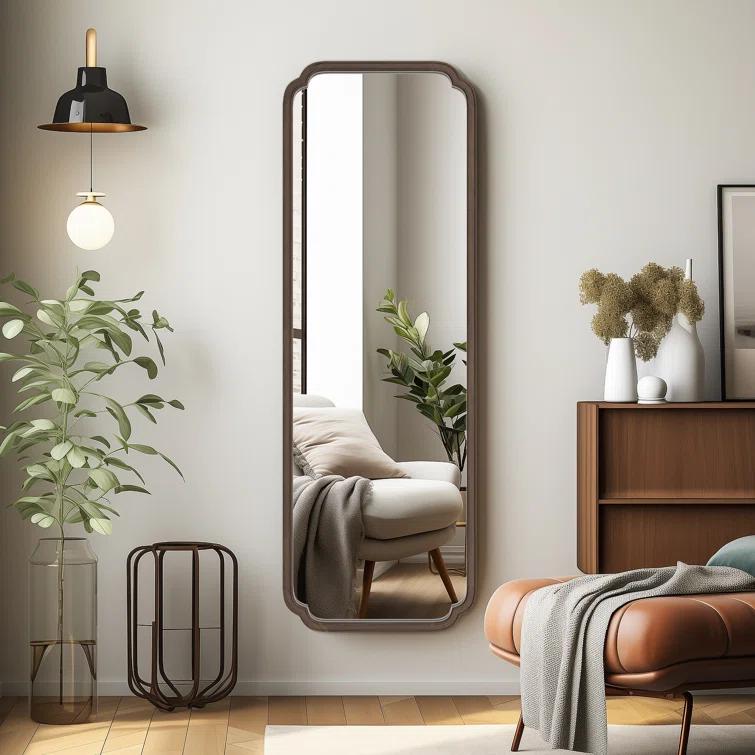 Winston Porter Solid Wood Rectangle Mirror