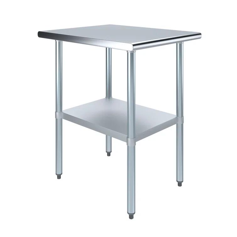 Amgood 30 in. x 24 in. Stainless Steel Table