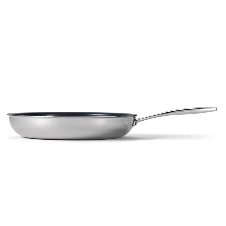 Tramontina Tramontina Signature Tri-Ply Clad Stainless Steel Frying Pan with Ceramic Non Stick Interior