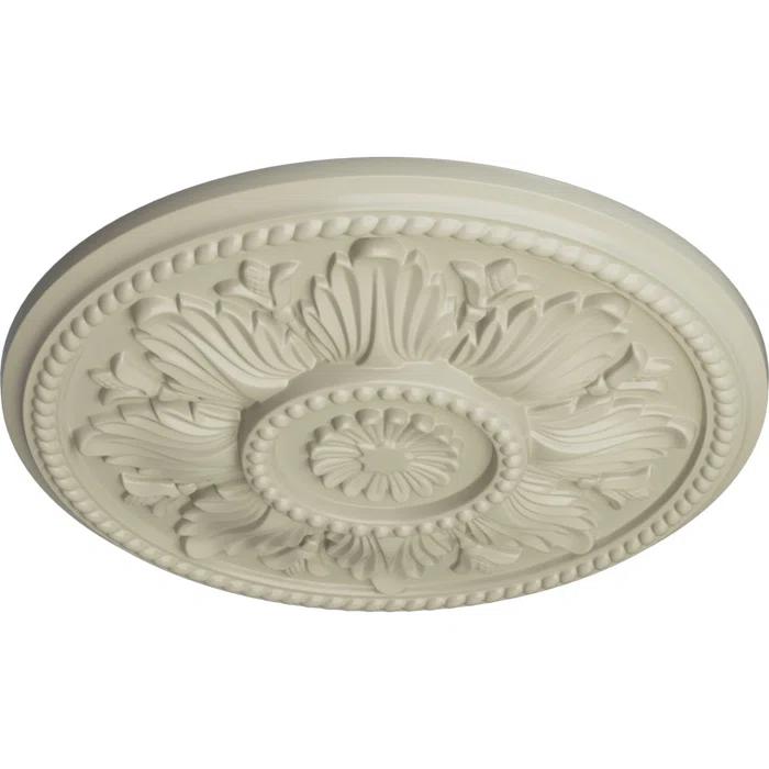 Ekena Millwork Edinburgh 18'' H x 18'' W D Urethane Ceiling Medallion