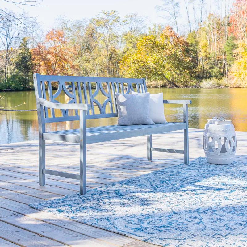 Red Barrel Studio® Babson Acacia Outdoor Bench